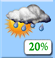 Kans op regen