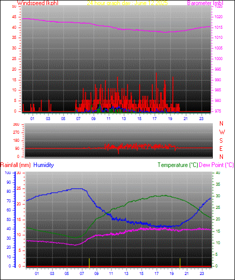 24 Hour Graph for Day 12