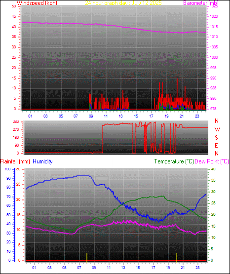 24 Hour Graph for Day 12